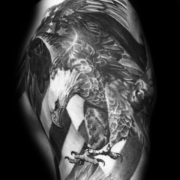 tatuaje genial aguila para hombre 18