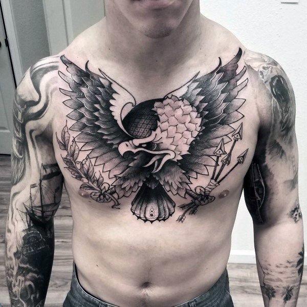 tatuaje genial aguila para hombre 21