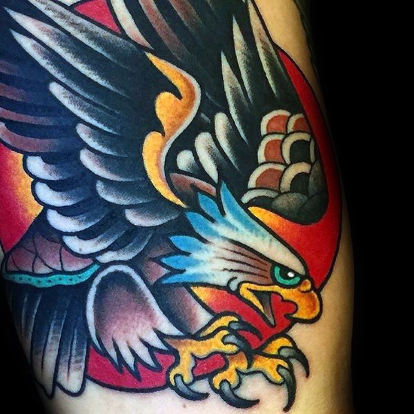 tatuaje genial aguila para hombre 23