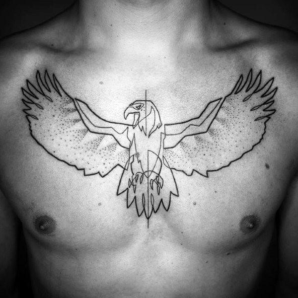 tatuaje genial aguila para hombre 28