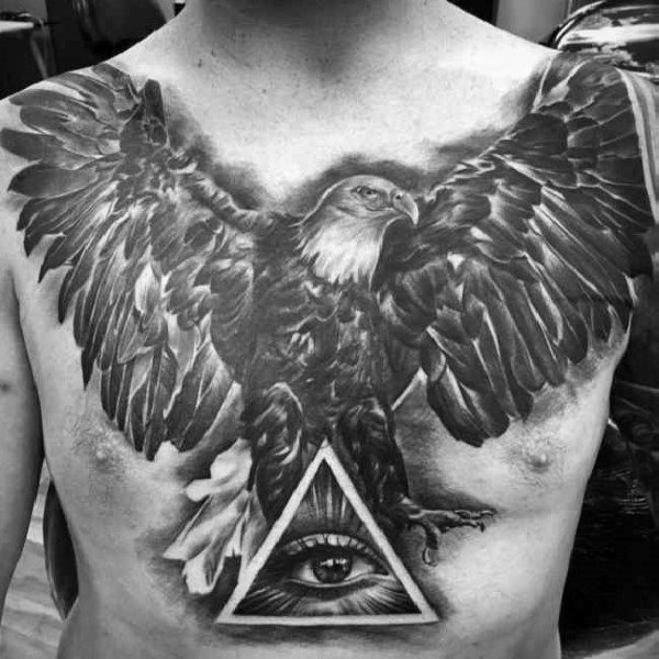 tatuaje genial aguila para hombre 37