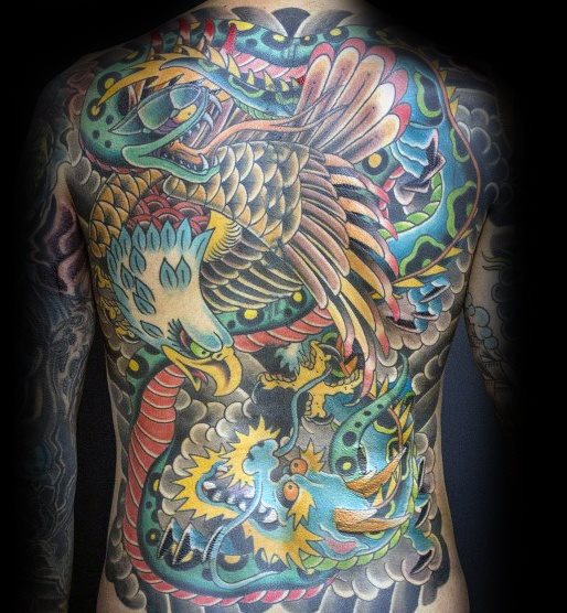 tatuaje genial aguila para hombre 39