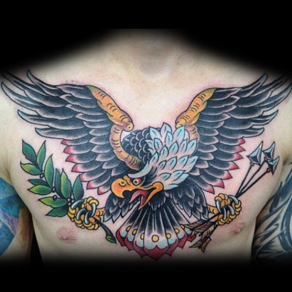 tatuaje genial aguila para hombre 40