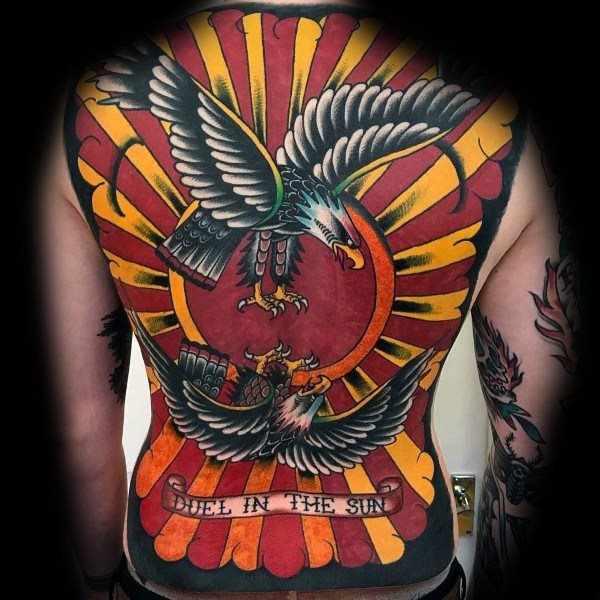 tatuaje genial aguila para hombre 43