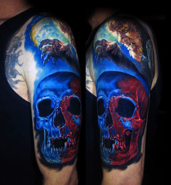 tatuaje genial calavera para hombre 05