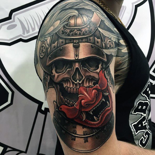 tatuaje genial calavera para hombre 06