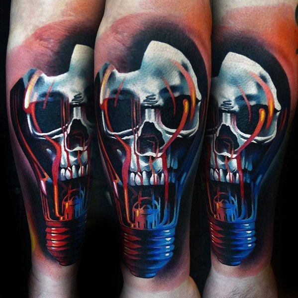tatuaje genial calavera para hombre 07