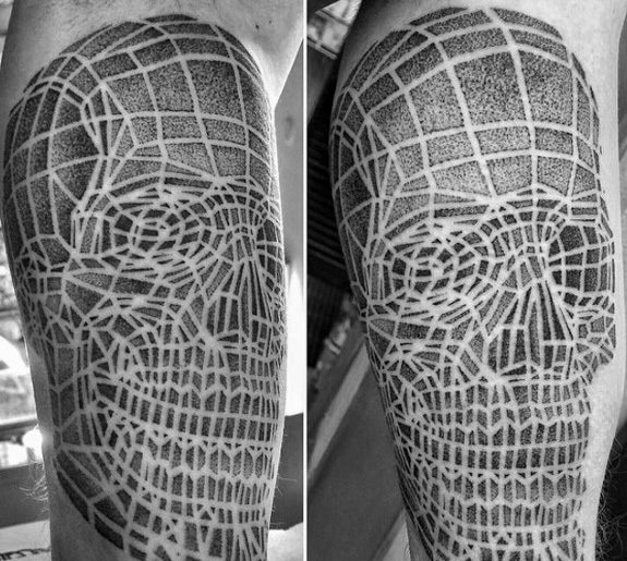tatuaje genial calavera para hombre 12