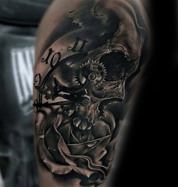 tatuaje genial calavera para hombre 13
