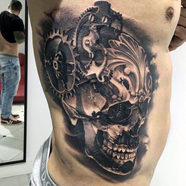 tatuaje genial calavera para hombre 16