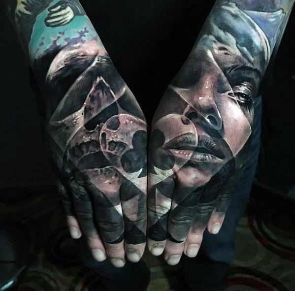 tatuaje genial calavera para hombre 22