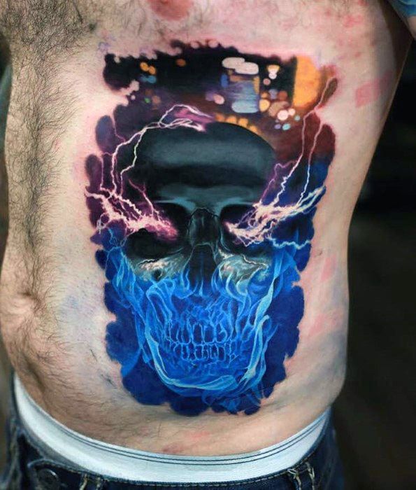 tatuaje genial calavera para hombre 23