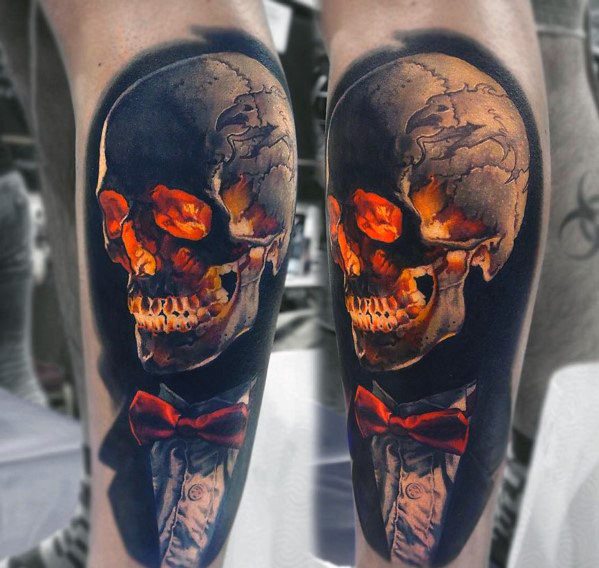 tatuaje genial calavera para hombre 25