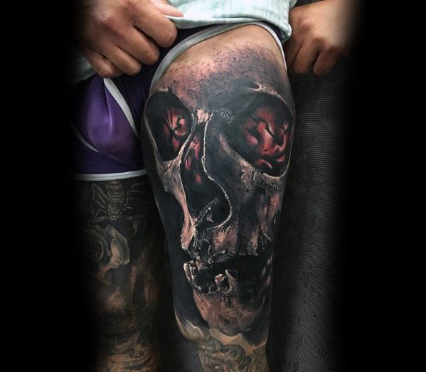 tatuaje genial calavera para hombre 30