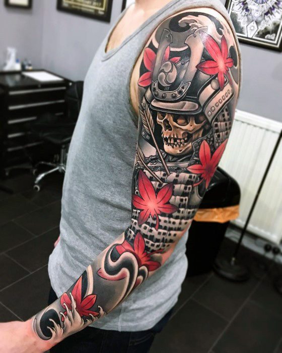 tatuaje genial calavera para hombre 31