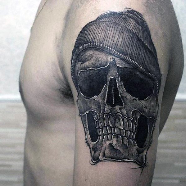 tatuaje genial calavera para hombre 32