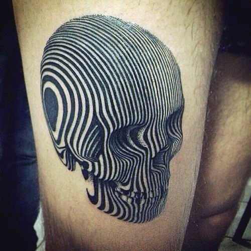 tatuaje genial calavera para hombre 41