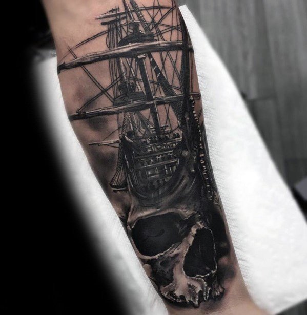 tatuaje genial calavera para hombre 49