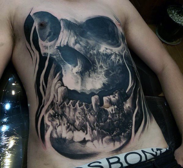 tatuaje genial calavera para hombre 51