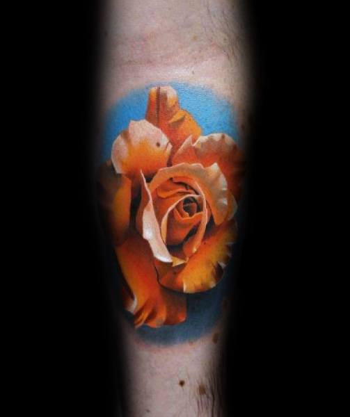 tatuaje genial rosas para hombre 33