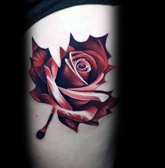 tatuaje genial rosas para hombre 34