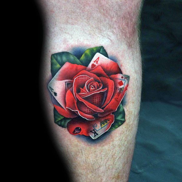 tatuaje genial rosas para hombre 40