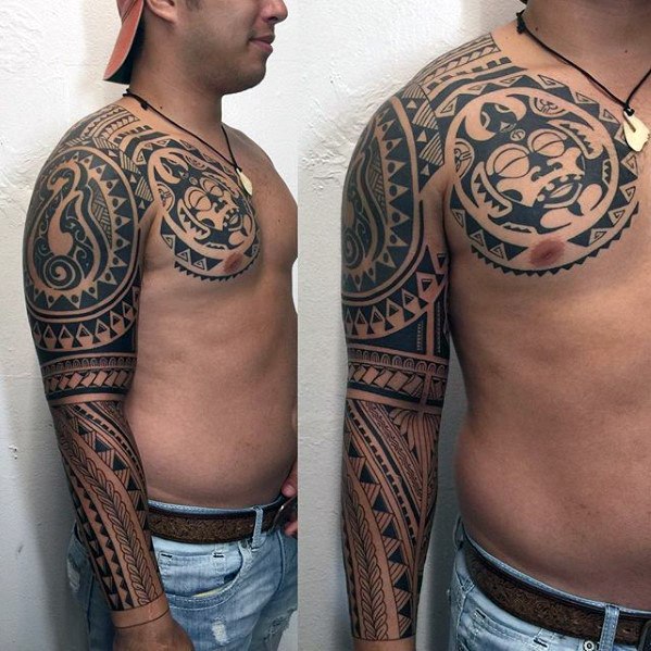 tatuaje genial tribal para hombre 04