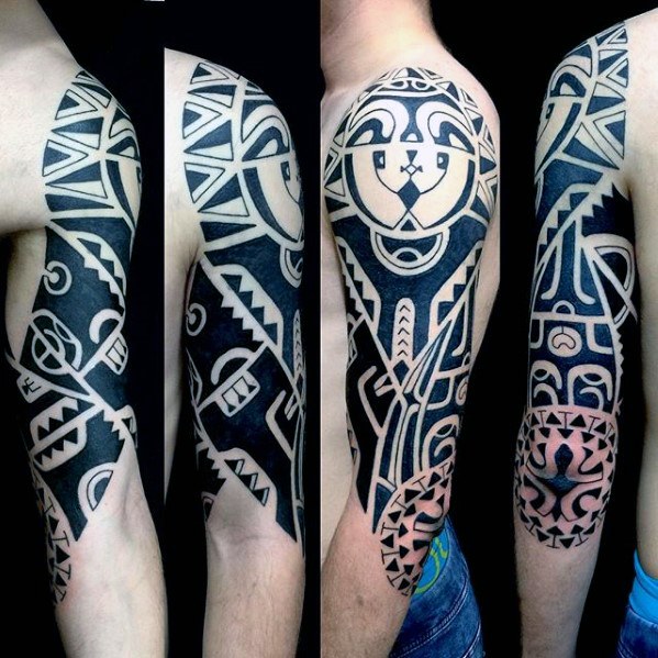 tatuaje genial tribal para hombre 18