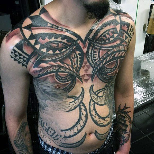 tatuaje genial tribal para hombre 33