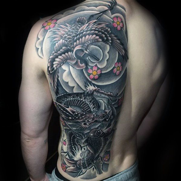 tatuaje fenix japones para hombre 02