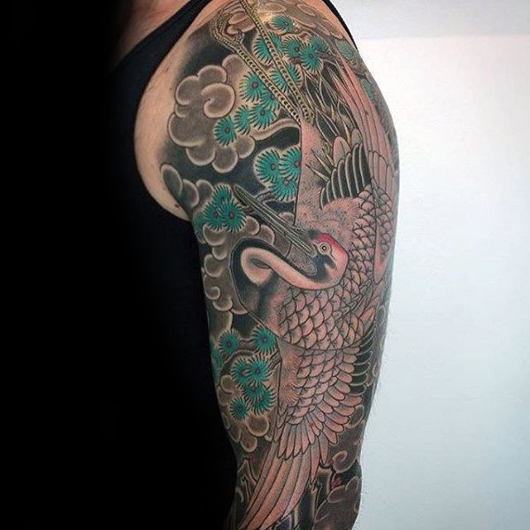 tatuaje fenix japones para hombre 10