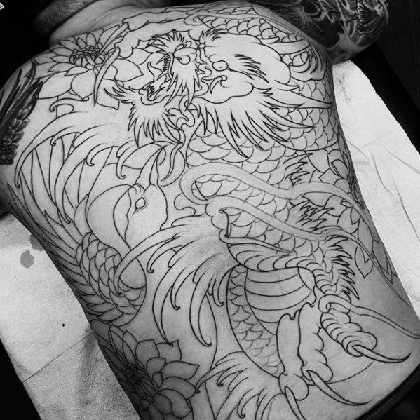 tatuaje fenix japones para hombre 11