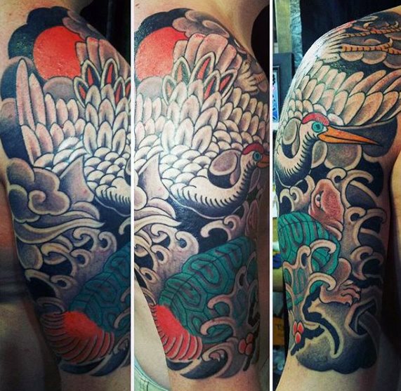 tatuaje fenix japones para hombre 13