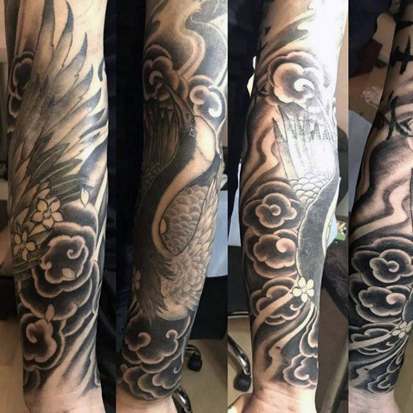 tatuaje fenix japones para hombre 14