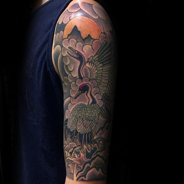 tatuaje fenix japones para hombre 15