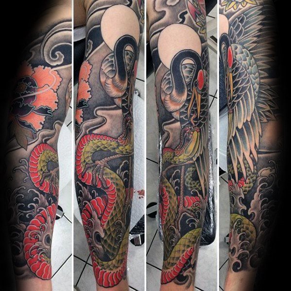 tatuaje fenix japones para hombre 21