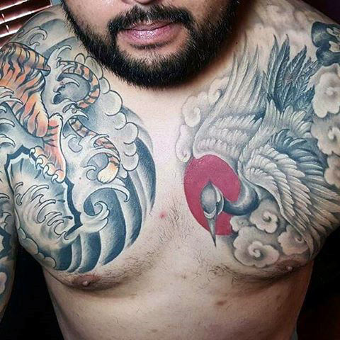 tatuaje fenix japones para hombre 22