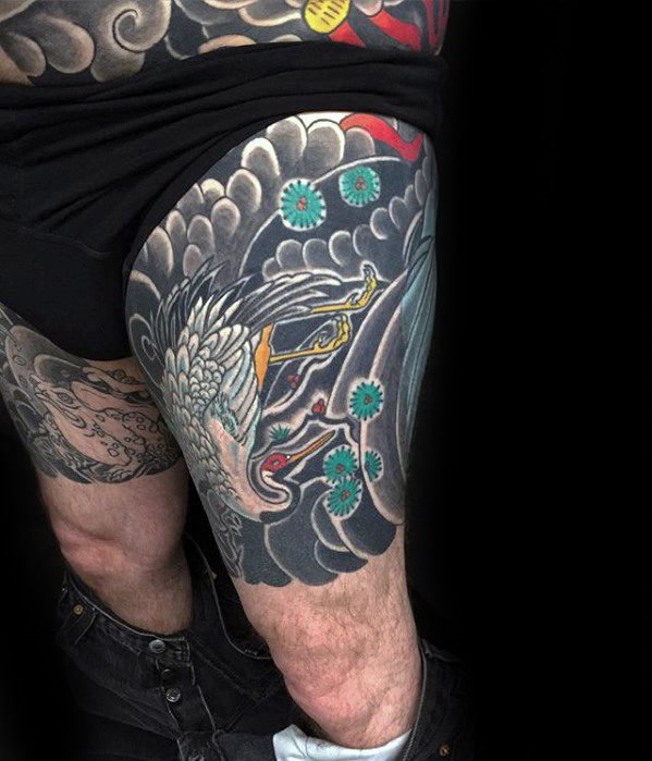 tatuaje fenix japones para hombre 24