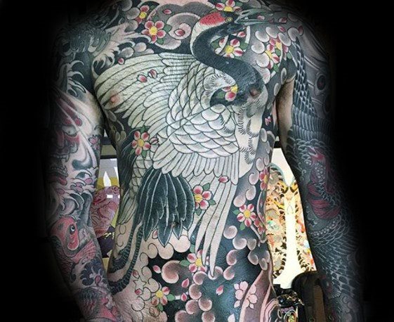 tatuaje fenix japones para hombre 27