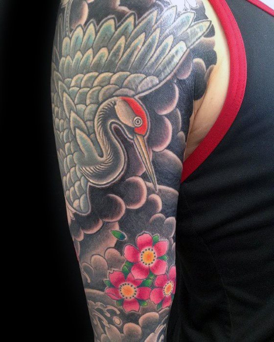 tatuaje fenix japones para hombre 29