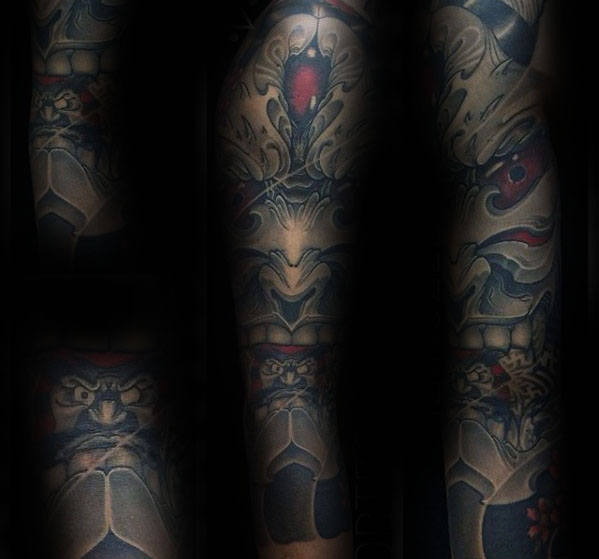 tatuaje japones media manga para hombre 01