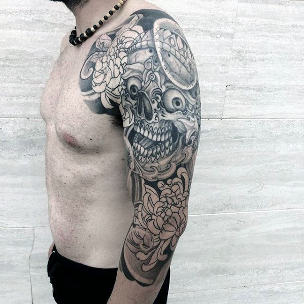 tatuaje japones media manga para hombre 02