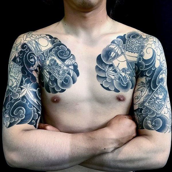 tatuaje japones media manga para hombre 04