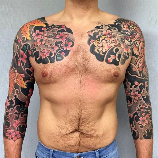 tatuaje japones media manga para hombre 09