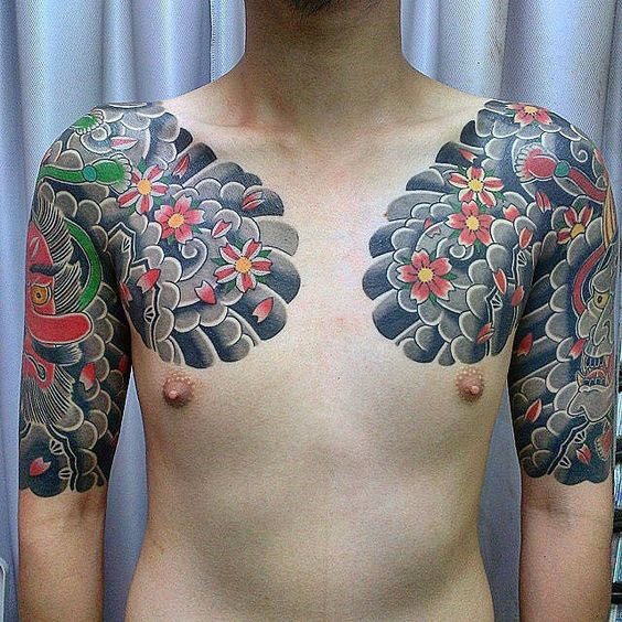 tatuaje japones media manga para hombre 10