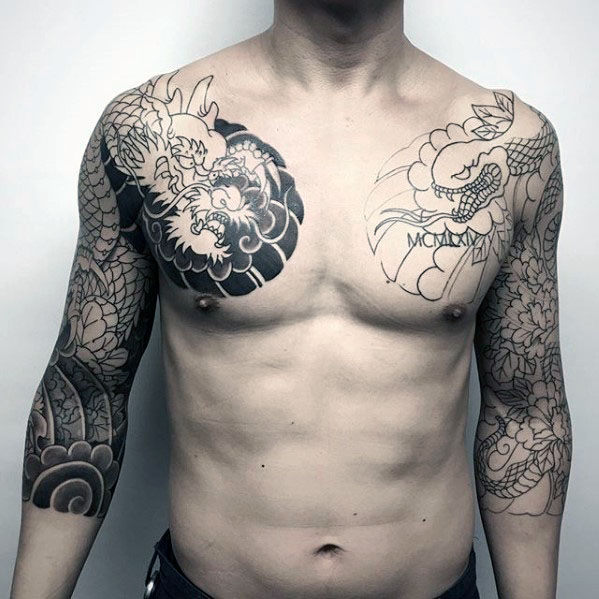 tatuaje japones media manga para hombre 13