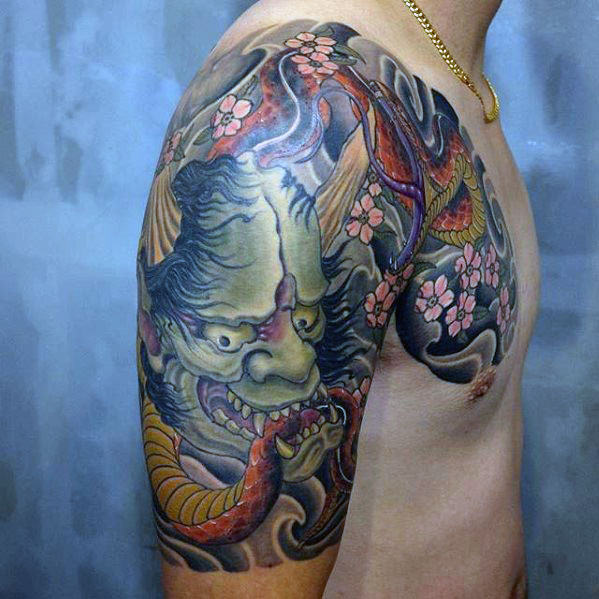 tatuaje japones media manga para hombre 17