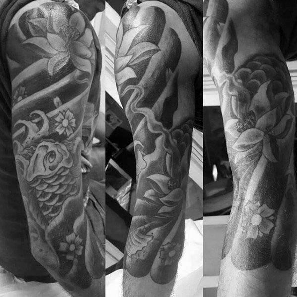 tatuaje japones media manga para hombre 18