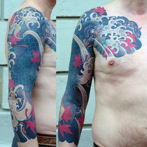 tatuaje japones media manga para hombre 19