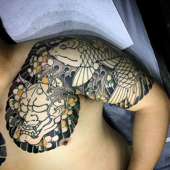 tatuaje japones media manga para hombre 27